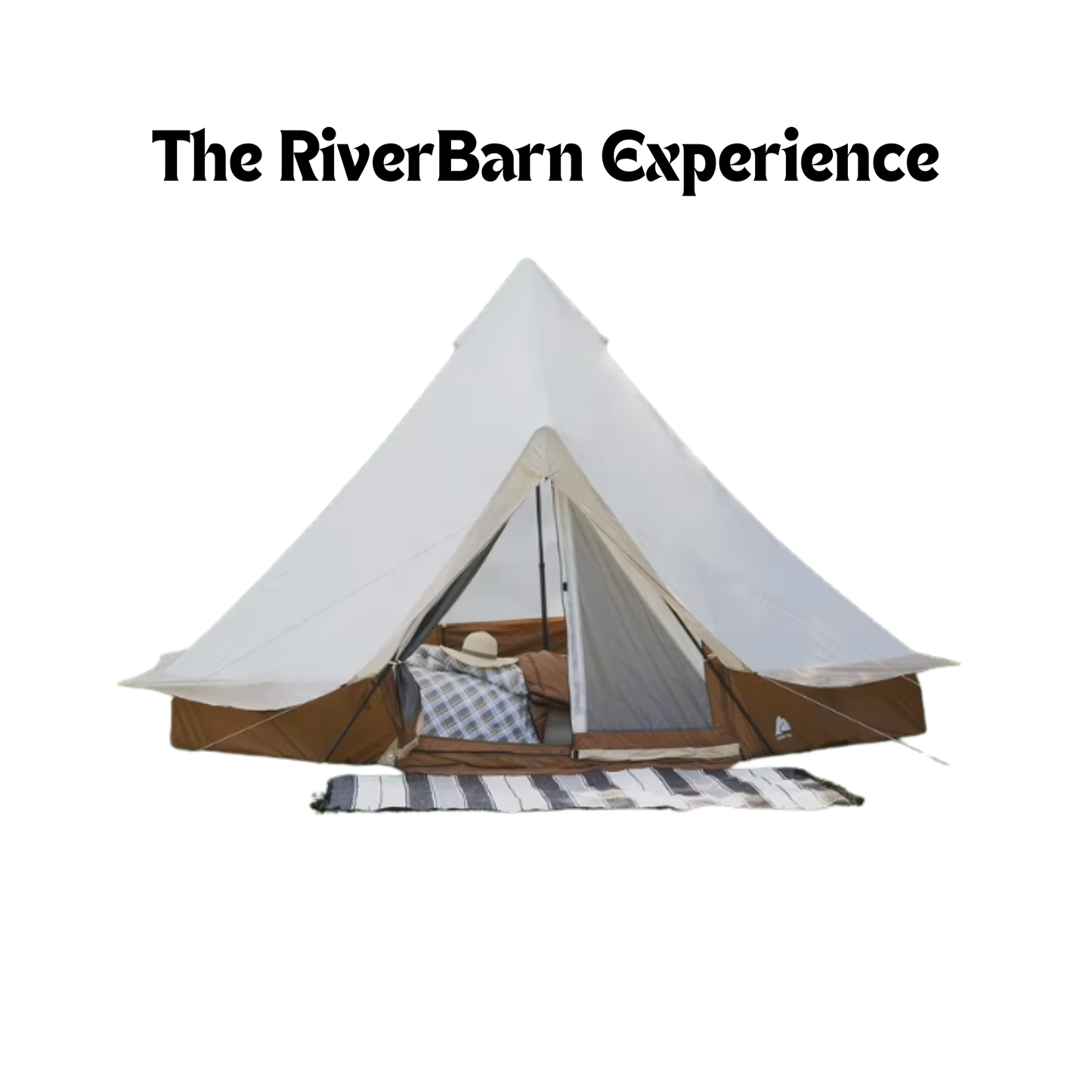 Ozark Trail 15' x 15' 8-Person Bell Tent with String Lights