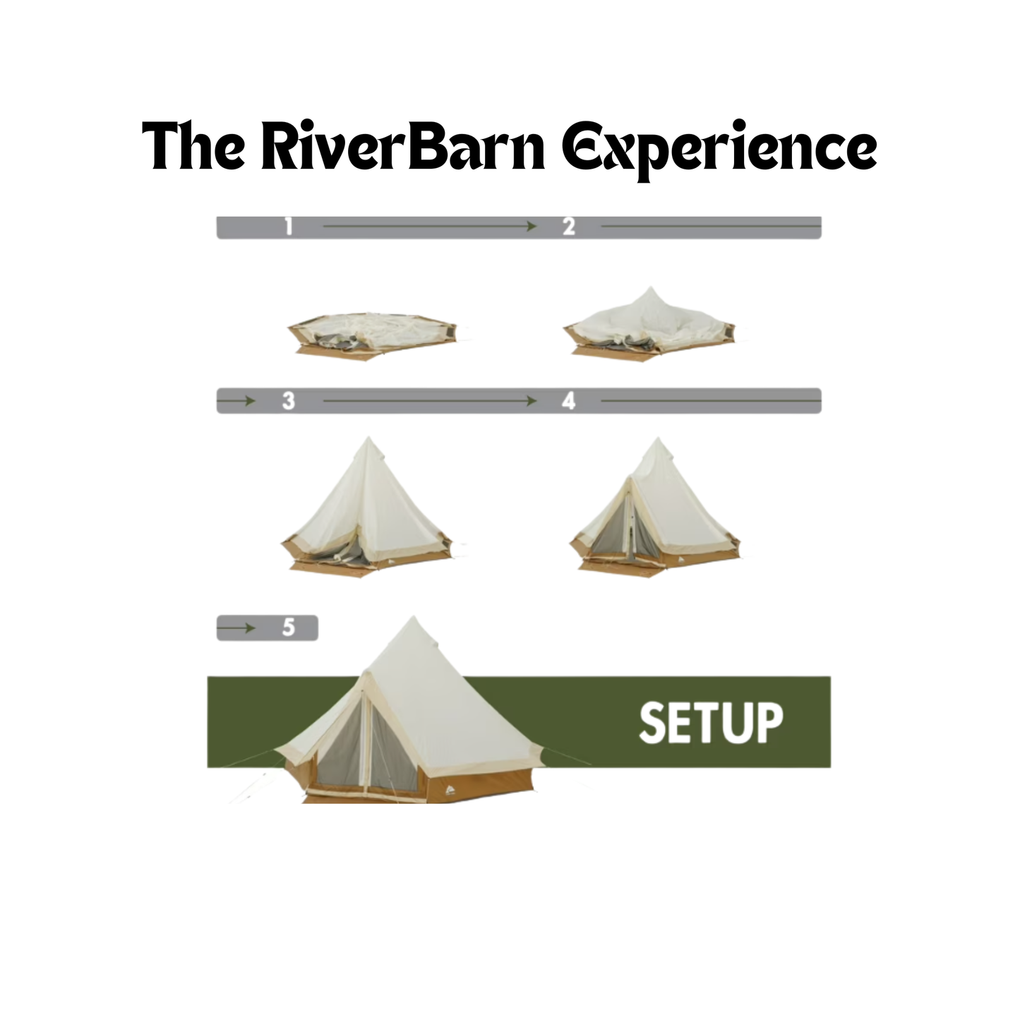Ozark Trail 15' x 15' 8-Person Bell Tent with String Lights
