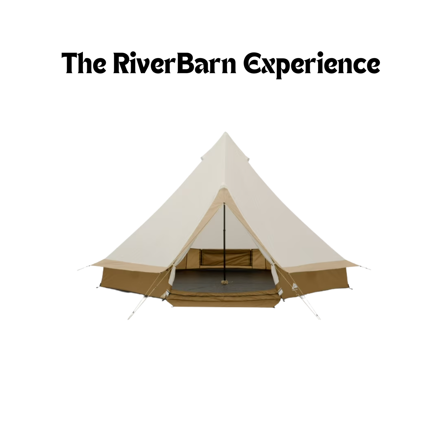 Ozark Trail 15' x 15' 8-Person Bell Tent with String Lights